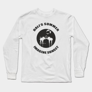 Dali's summer. Imagine sunset (black) Long Sleeve T-Shirt